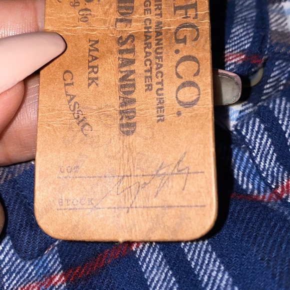 The Original J.A.C.H.S Co Manufacturing Flannel Long Sleeve Shirt Medium Size - Picture 5 of 5